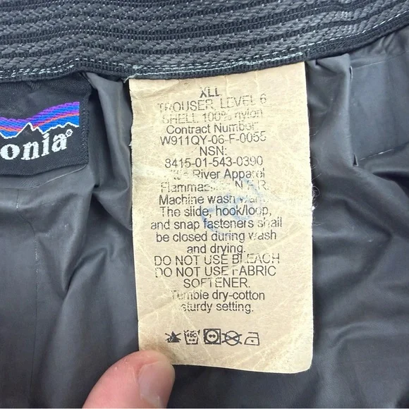 Patagonia PCU L6 Level 6 GORE-TEX Pants Trousers Alpha Gray XLL Rare